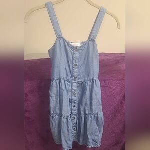 Girl's Denim Simply Blessed Dress, Size 10